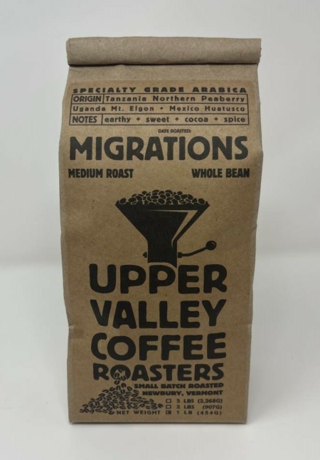 Migrations Medium Roast Whole Bean brown craft bag